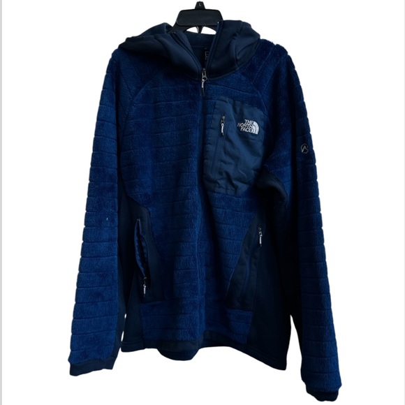 The North Face Men Summit Series Blue Fuzzy Fleece Full Zip Jacket - Size XL - Picture 1 of 12